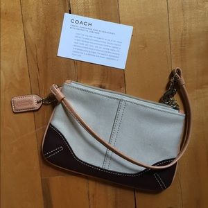Coach Canvas Wristlet